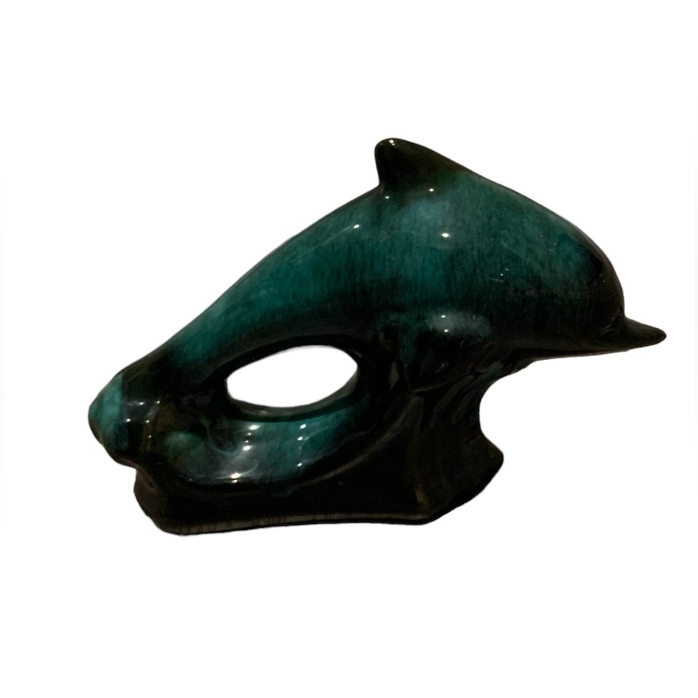 Blue Mountain Pottery Dolphin Decor. Original owner.